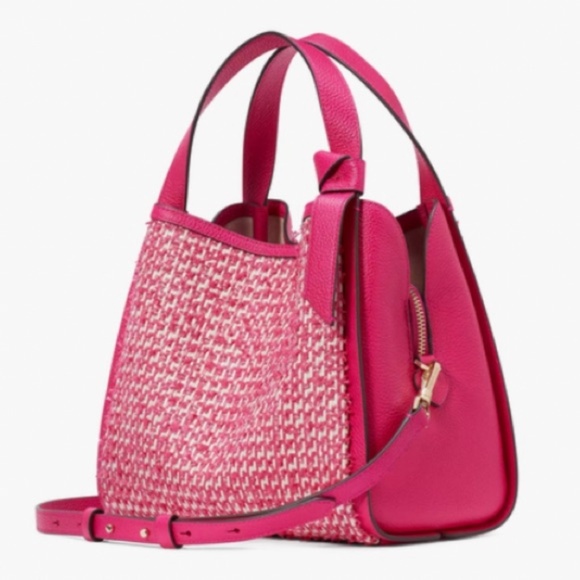 Kate Spade medium Knott tweed leather bag - Picture 1 of 11